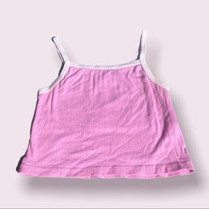 pink and white brandy melville tank
